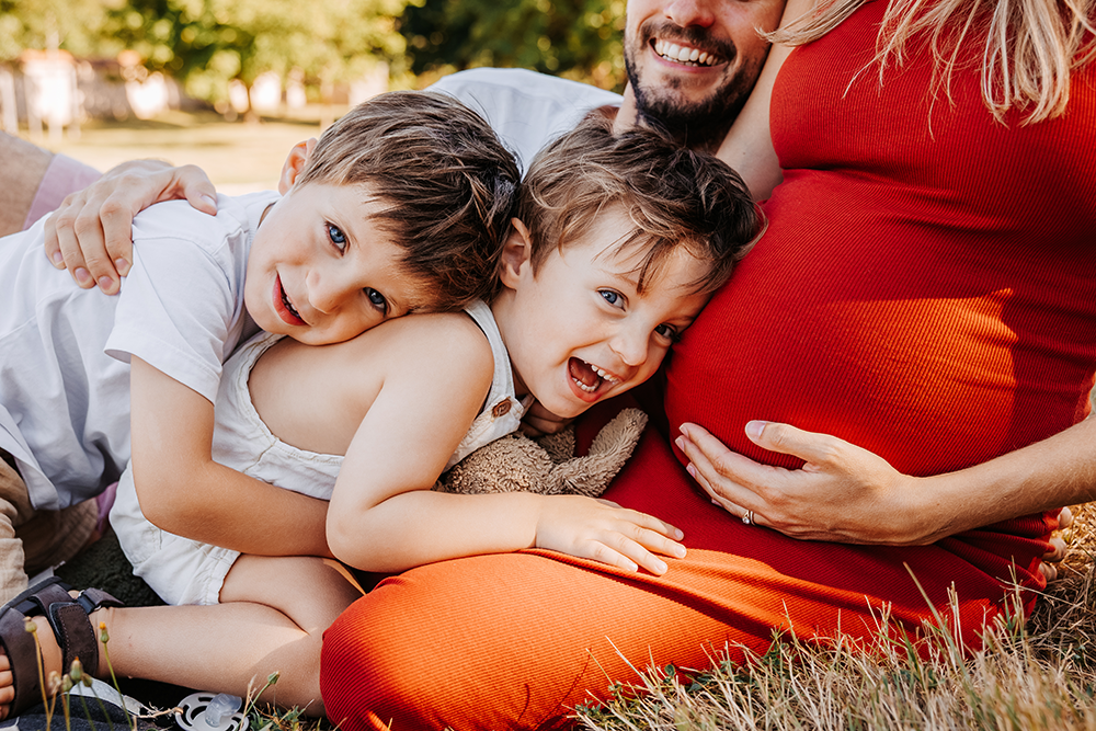 idée photo enfants grossesse